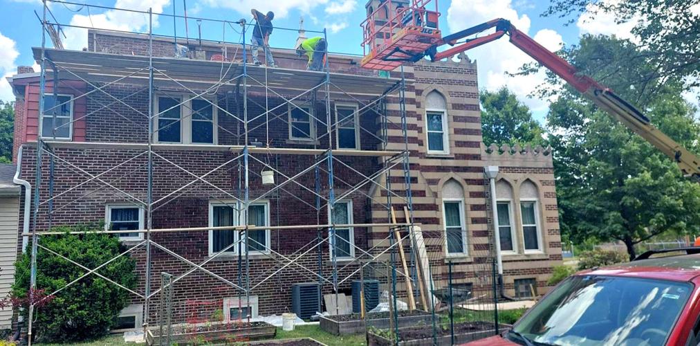 Construction crews renovate Sand Castle Shelter to expand services and resources for individuals and families in need.